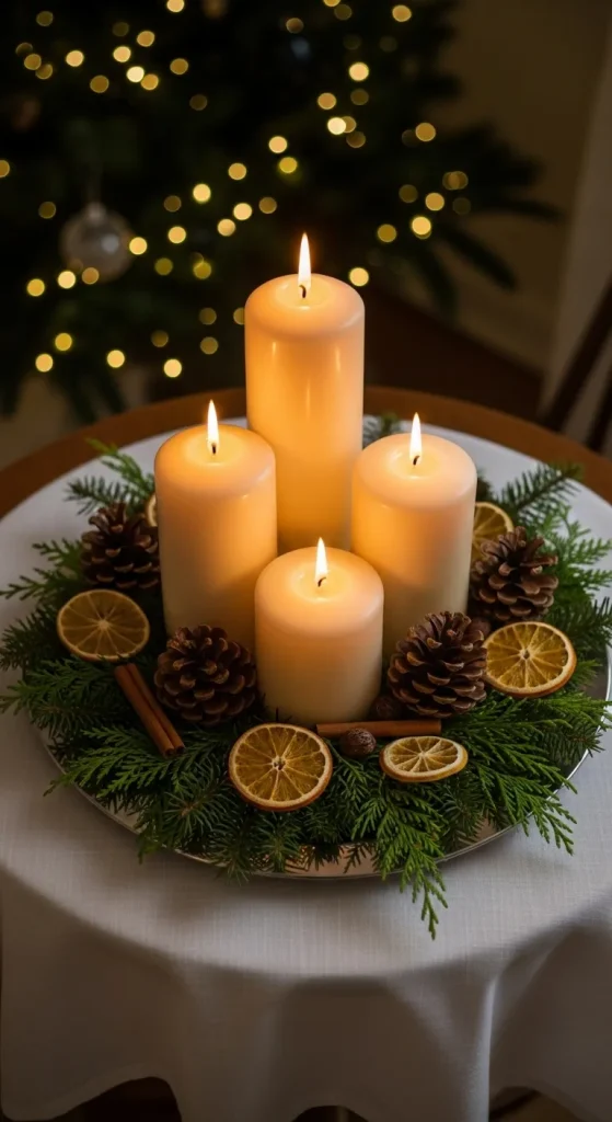 Elegant DIY Candle Centerpiece