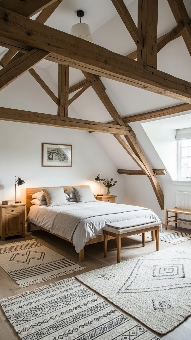 Exposed Wood Beams for Rustic Charm