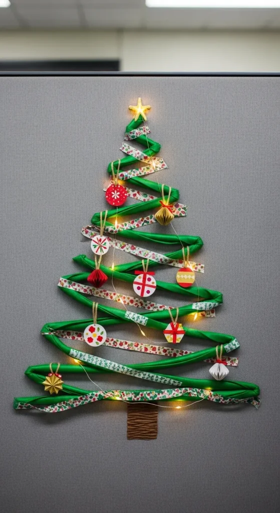 Festive Cubicle Wall Tree