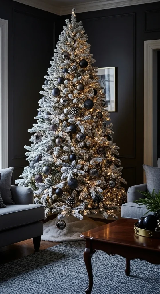 Flocked Christmas Tree