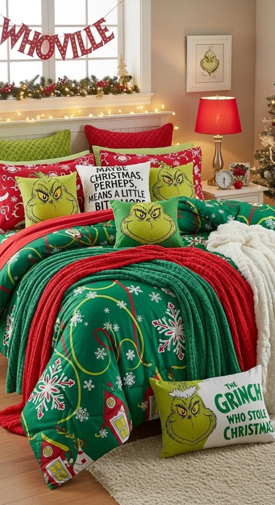 Go Bold with Grinch Bedding Sets