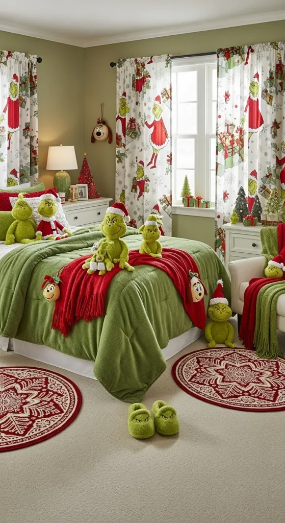 Grinch Bedroom Accessories That Complete the Look