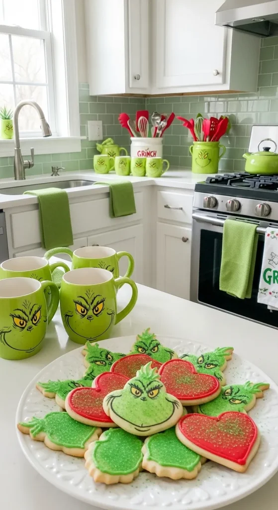 Grinch Christmas Kitchen Decorations