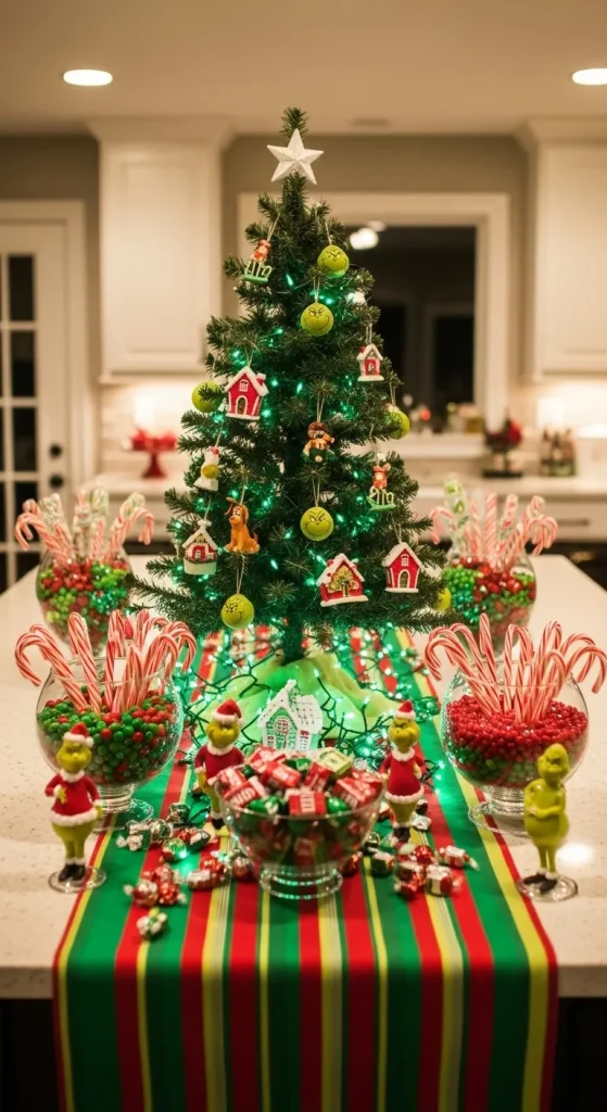 Grinch Kitchen Island Makeover