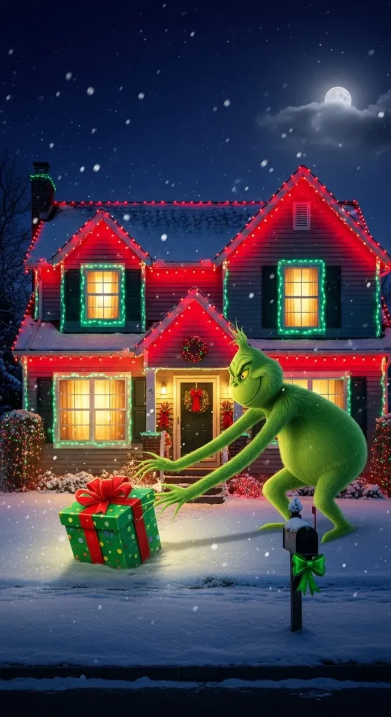 Grinch Lights Brighten Up Your Home