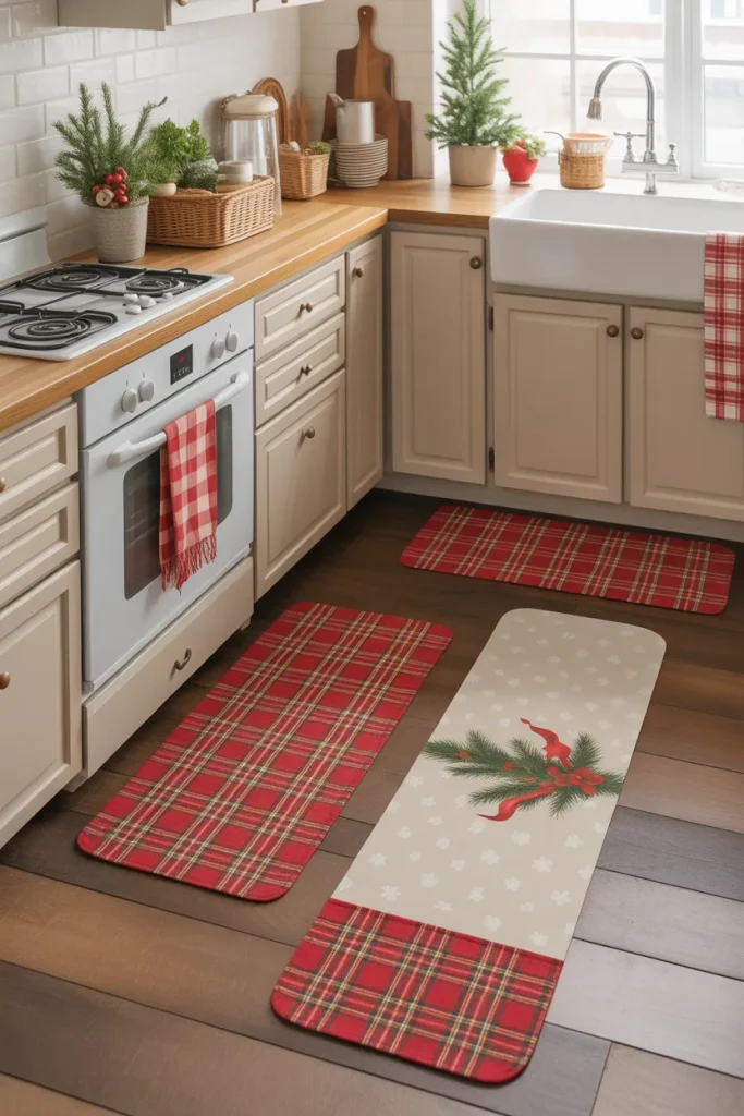 Holiday-Themed Kitchen Mats and Rugs