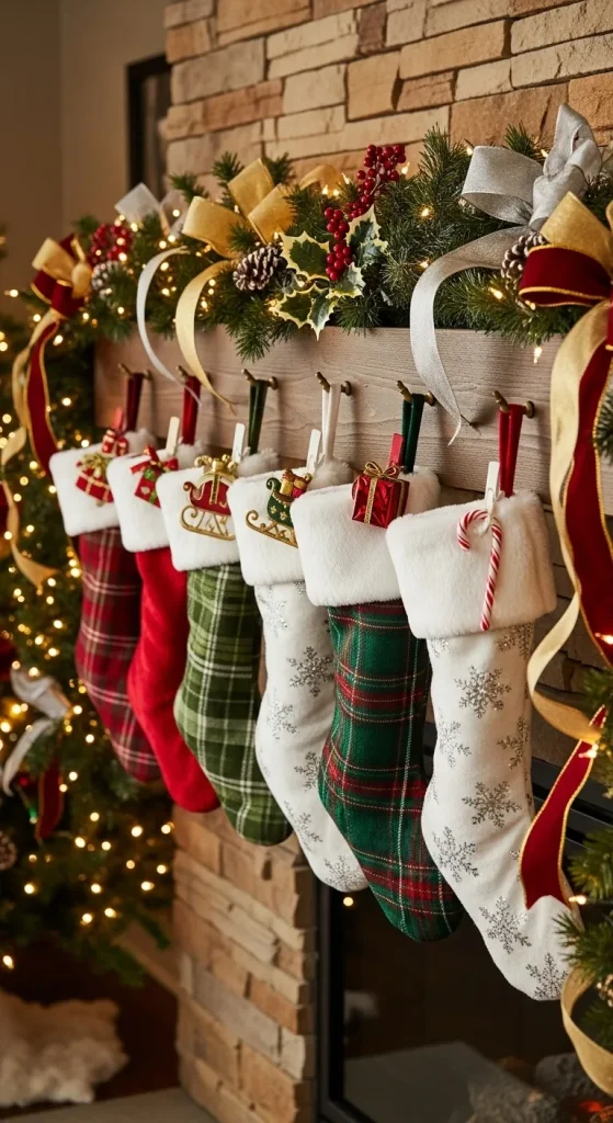 15 Stunning Christmas Wall Hanging Ideas to Instantly Transform Your Home 5 Holiday Wall Decorations with Stockings
