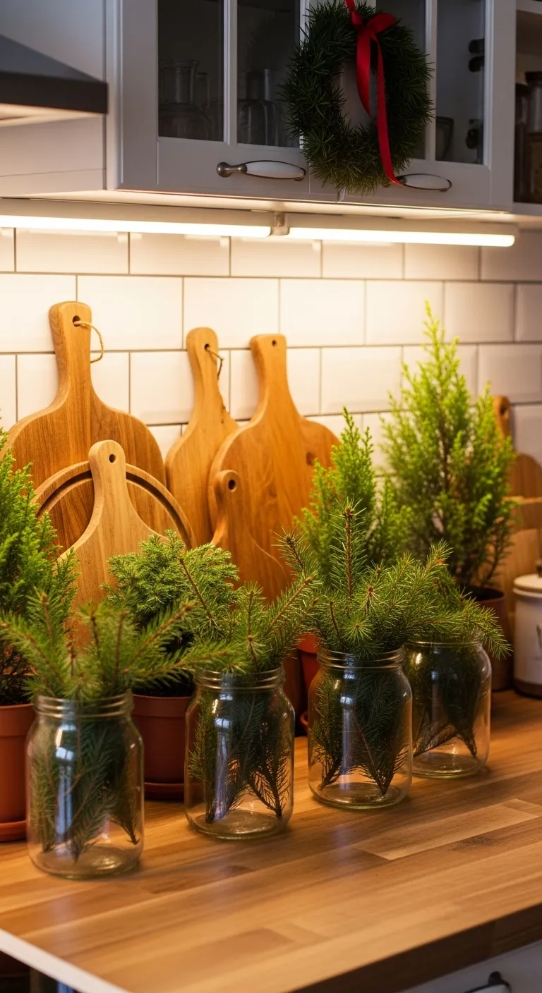 Kitchen Decorations with Wooden Accents