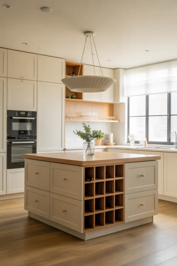 Kitchen Island as Storage Powerhouse