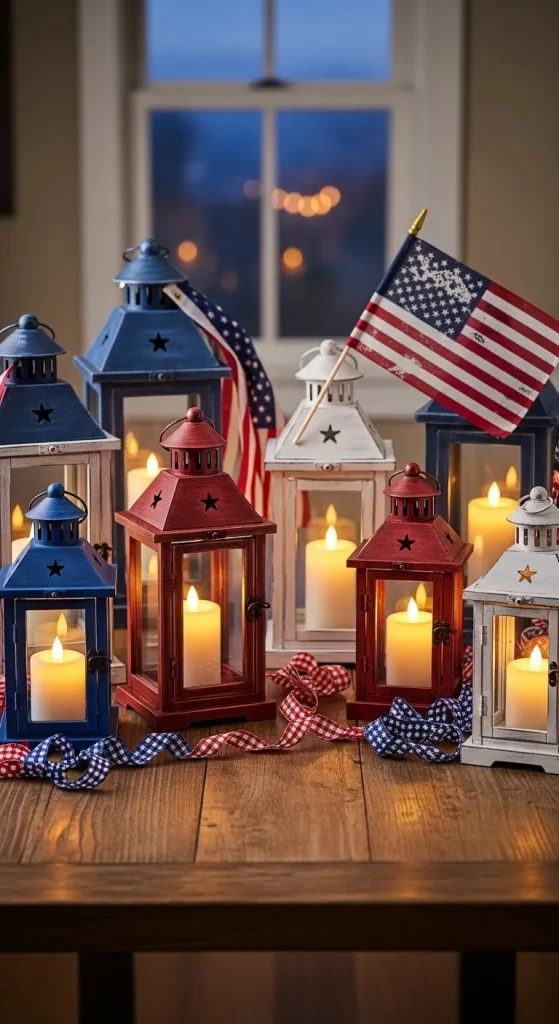 Lanterns with a Patriotic Twist