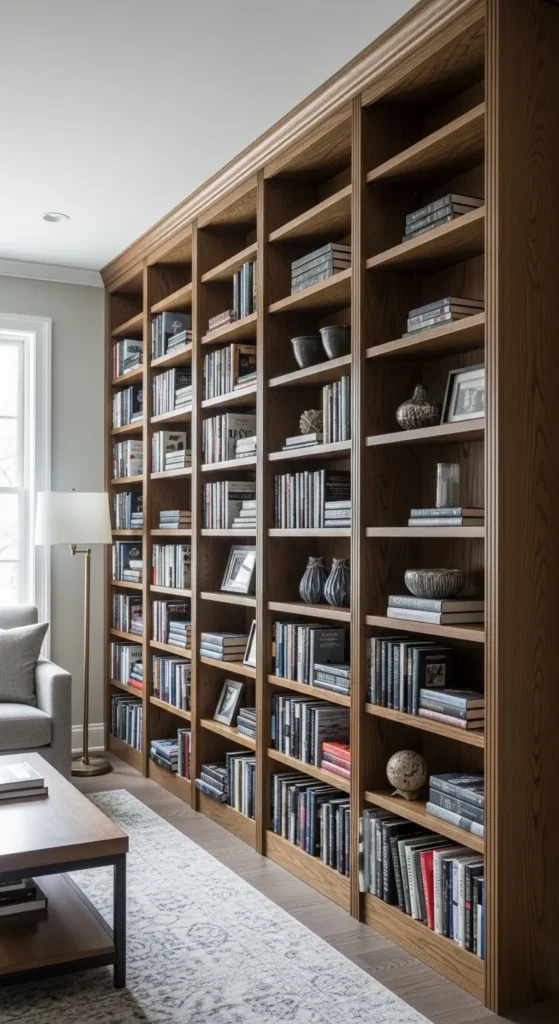 Library with Floor to Ceiling Shelves 10 11zon