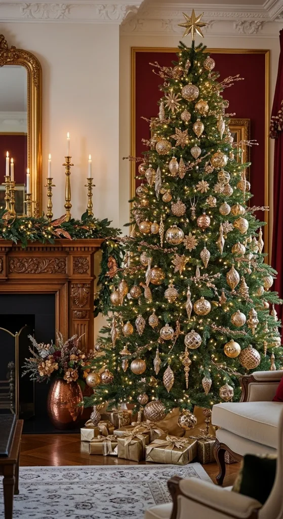 Metallic Accents for Contrast