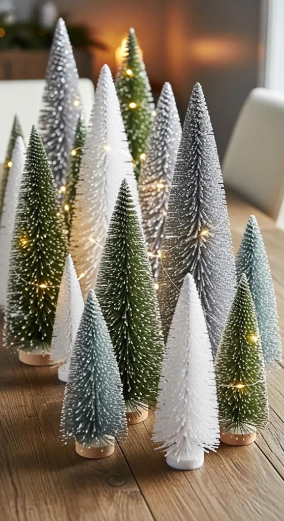 Festive Christmas Centerpieces for Table That Create a Warm & Inviting Holiday Look 6 Mini Christmas Tree Magic