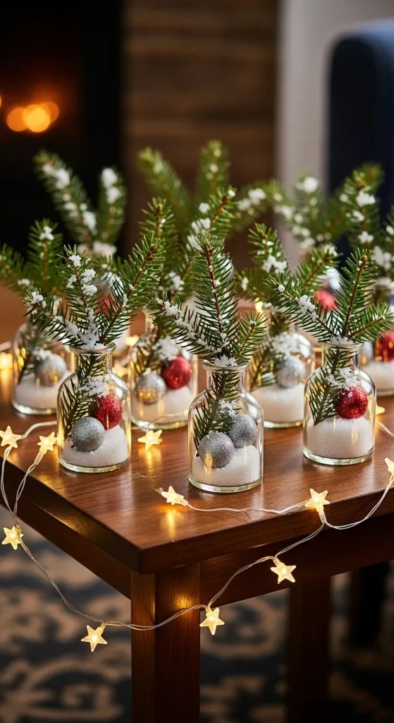 12 Magical Christmas Vase Ideas to Bring Festive Cheer to Every Room 11 Mini Christmas Vase Arrangements