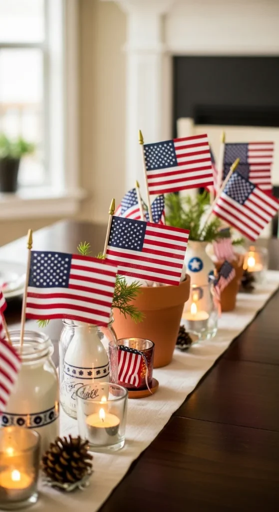 Mini Flag Centerpieces