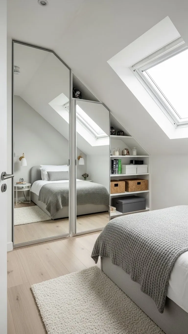 Mirrors and Vertical Décor to Expand Space