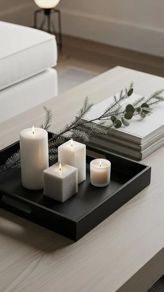 Modern Coffee Table Tray Display