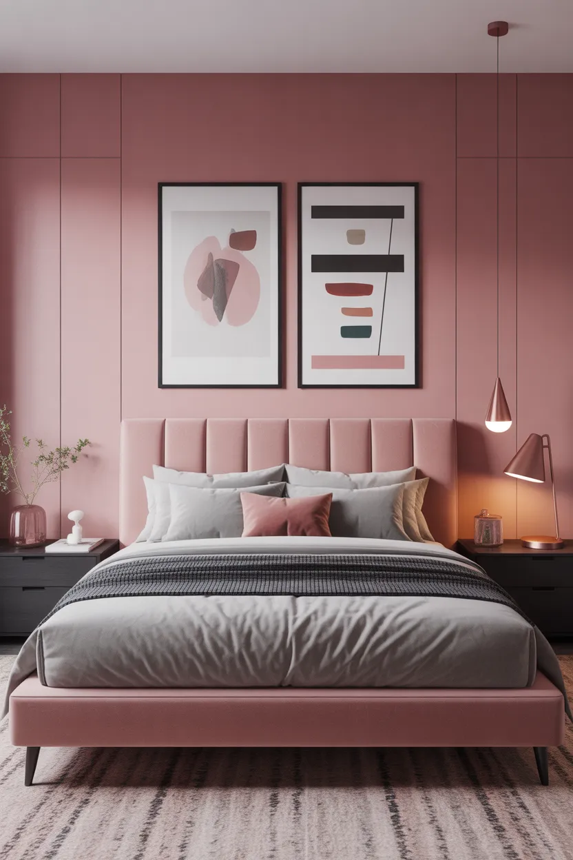 Modern Minimalist Pink — Stylish Modern Pink Bedroom Design Ideas