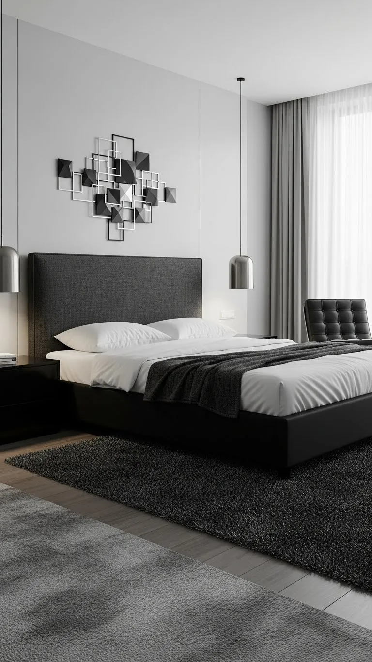 Monochrome Modern Bedrooms