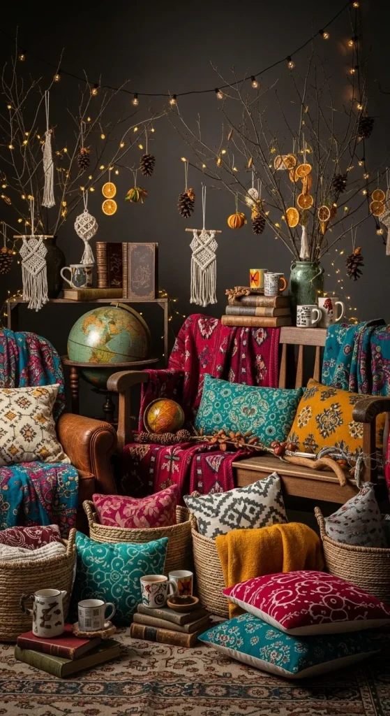 Moody Christmas Bedroom Décor