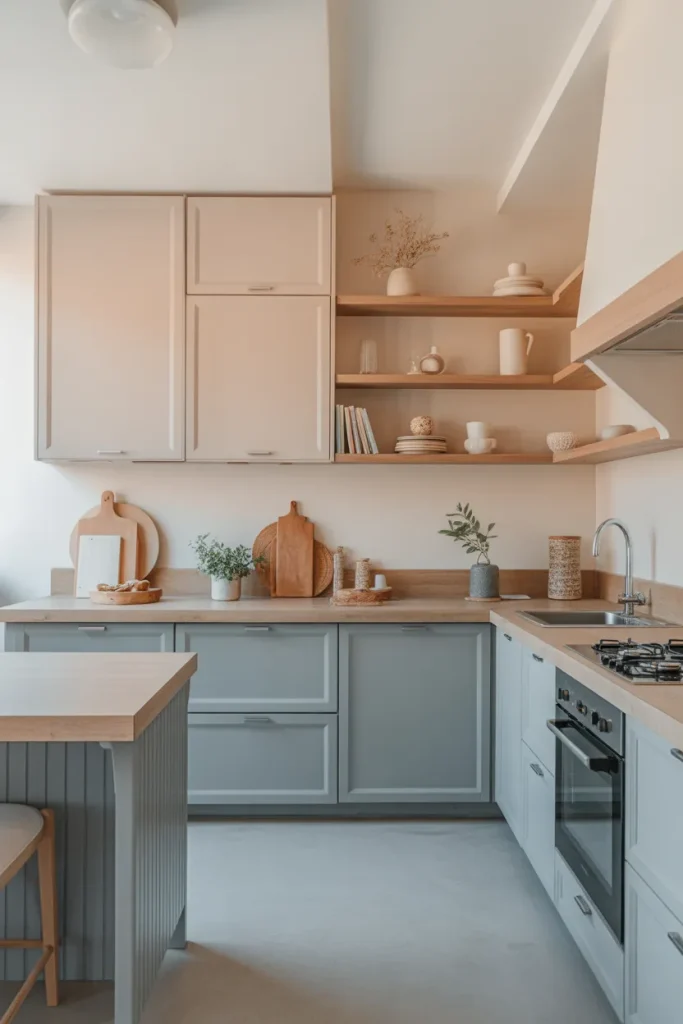 Muted Blue and Soft Beige Palette