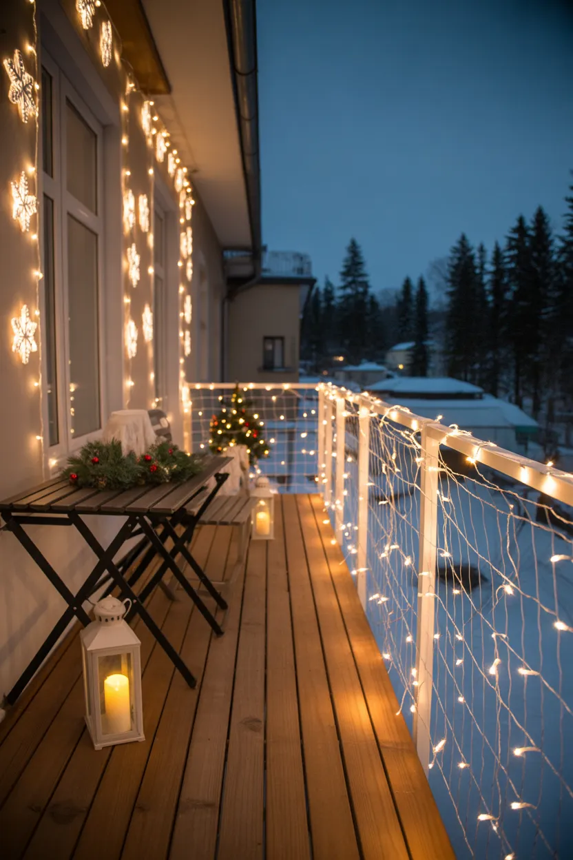 Outdoor Balcony Christmas Lights