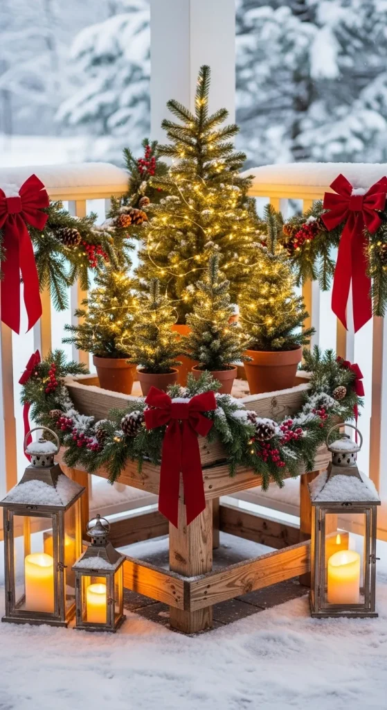 Outdoor Plant Stands for Christmas Cheer