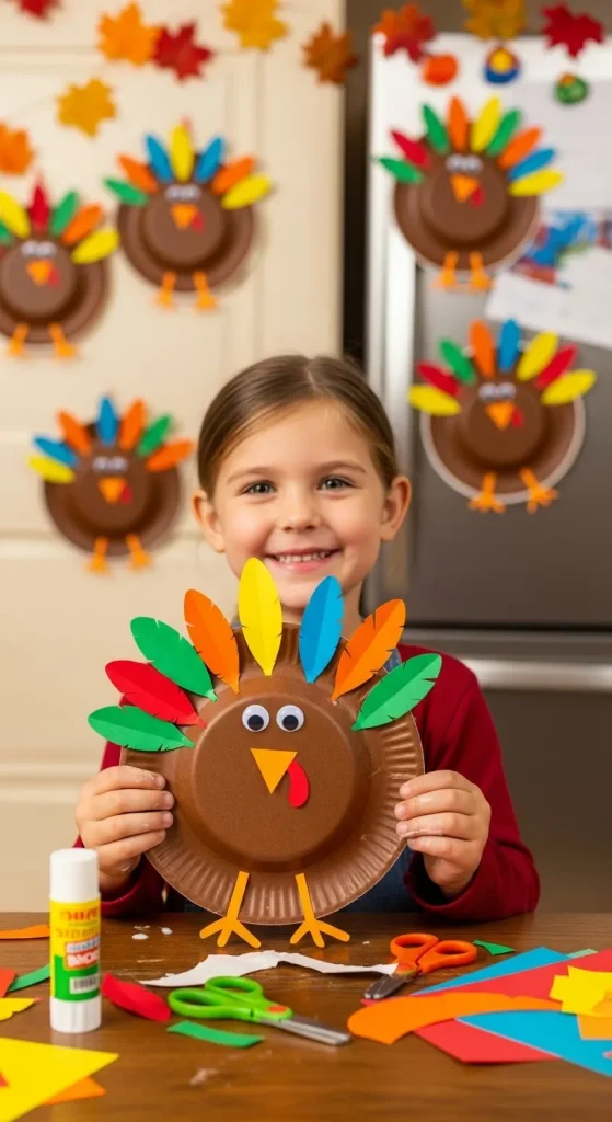 9 Cute & Creative Thanksgiving Crafts Preschoolers Can Make for Cozy Home Décor 7 Paper Plate Turkeys That Brighten Your Kitchen Wall