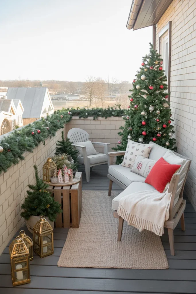 Patio Balcony Christmas Decor