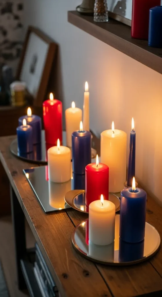 Patriotic Candle Displays
