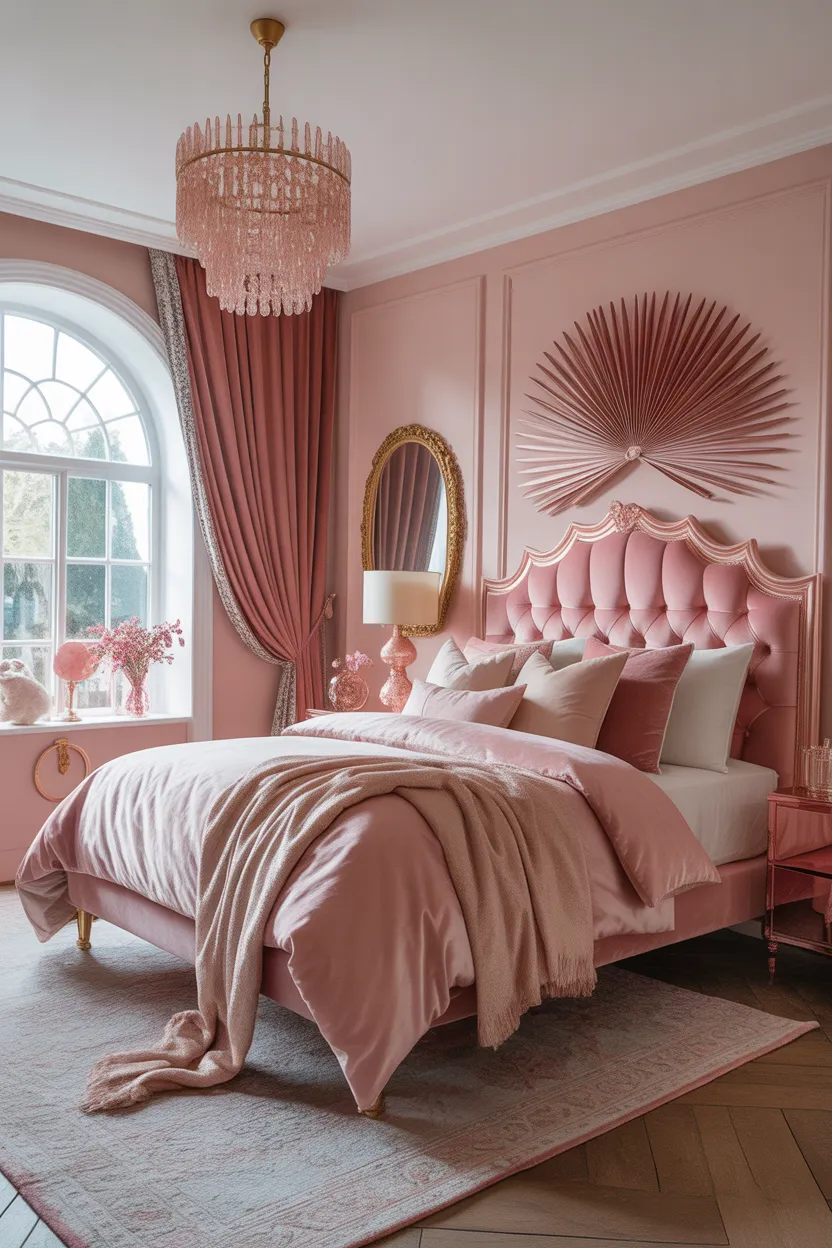  Pink and Gold Glam — Luxe Luxury Pink Bedroom Design Ideas