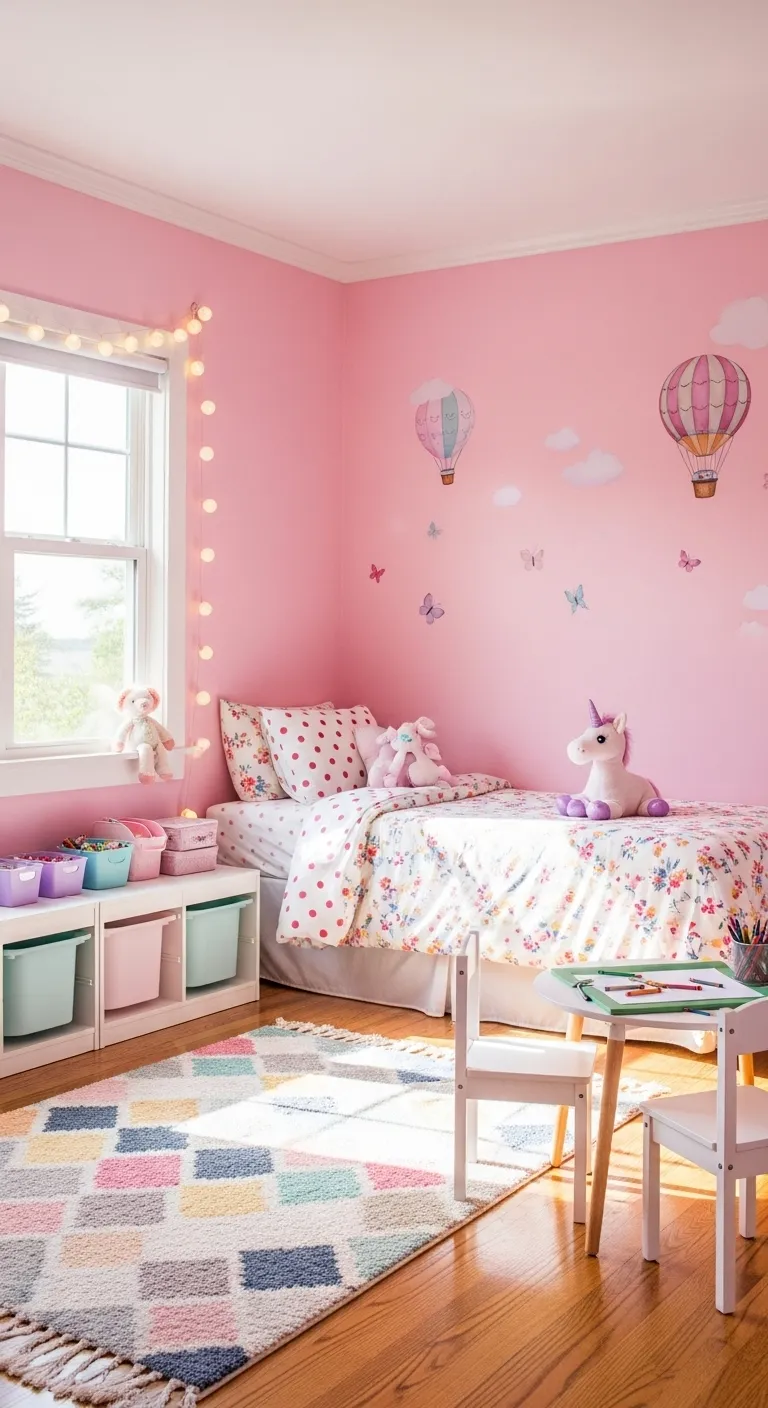  Playful Pink Kids Room — Kids Room Design Girls Bedroom Ideas Pink