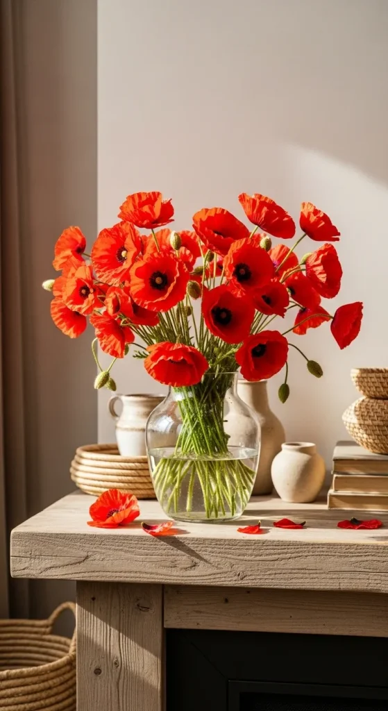 Poppy Accents for Warmth