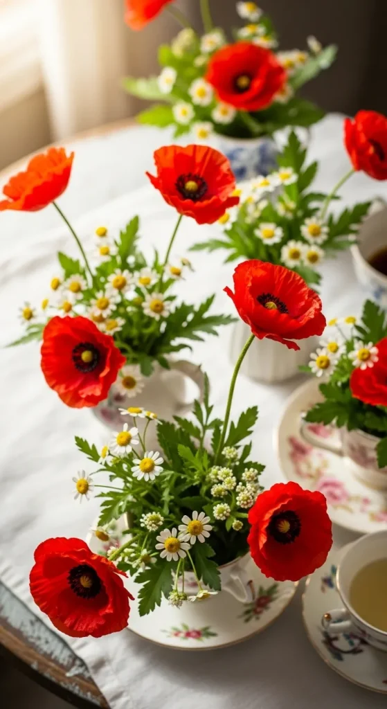 Poppy Flower Arrangement