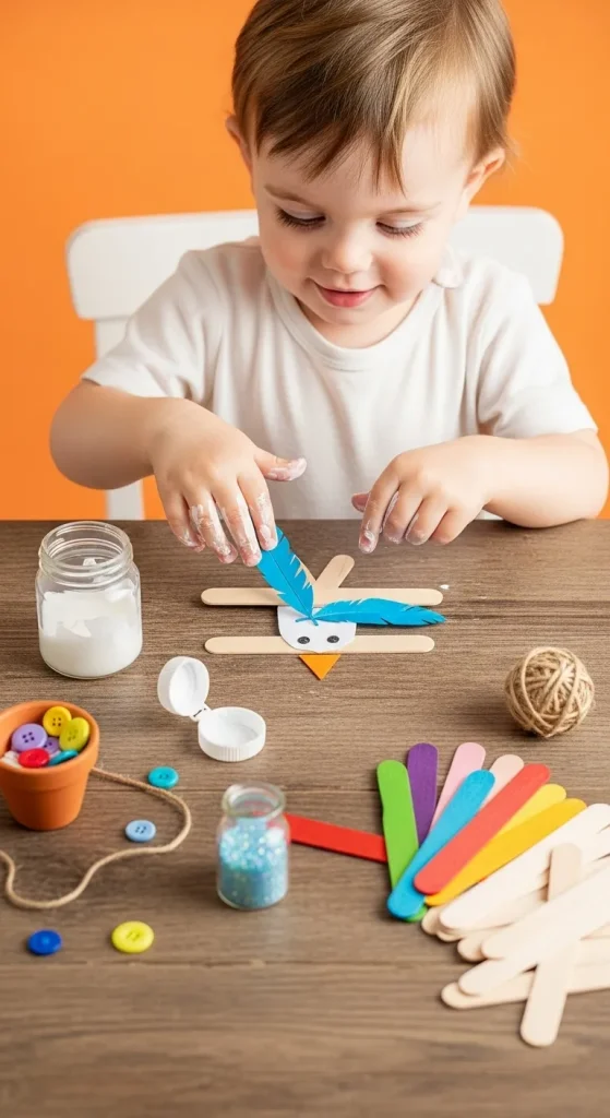Popsicle Stick Turkeys