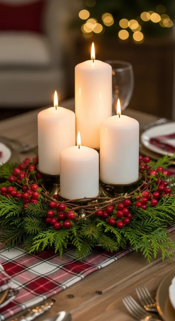Festive Christmas Centerpieces for Table That Create a Warm & Inviting Holiday Look 10 Red & White Holiday Charm