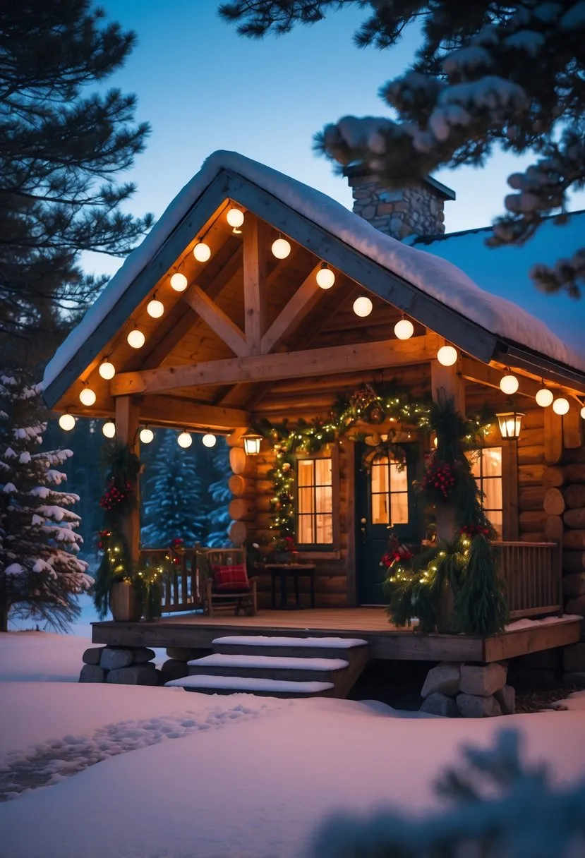 Rustic lantern string lights