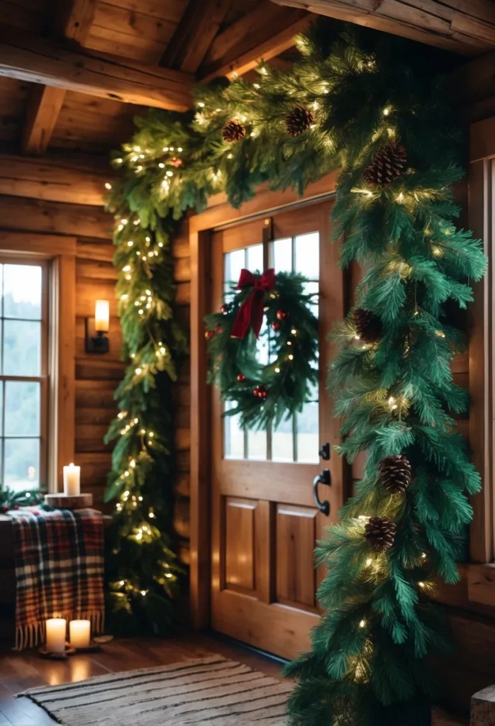 Natural evergreen swags