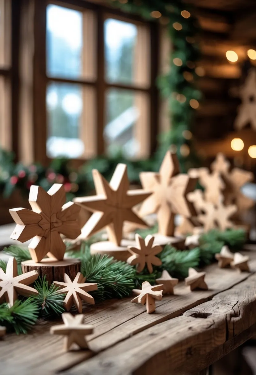  Handmade wooden ornaments