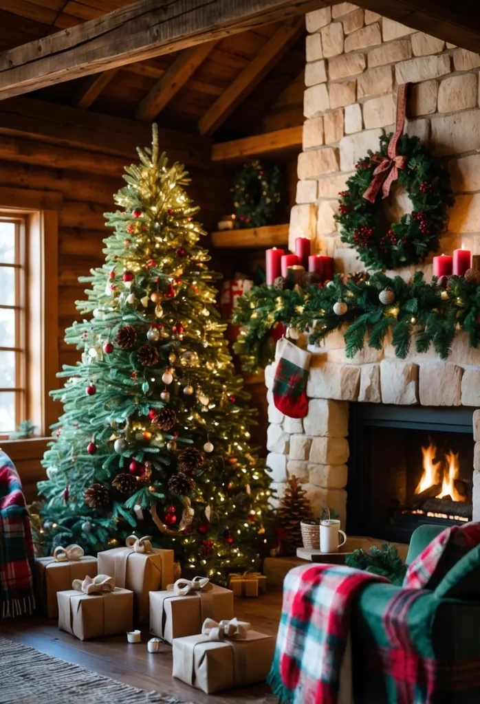 rustic cabin christmas decor