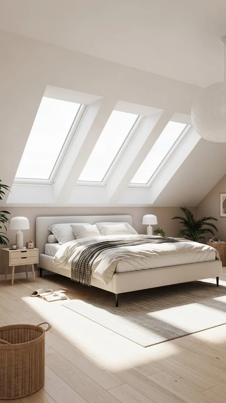 Skylights and Light Paint for Airy Spaces