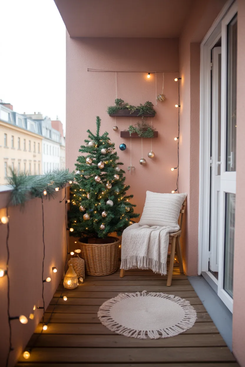 Small Balcony Decor Christmas