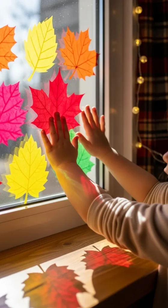 9 Cute & Creative Thanksgiving Crafts Preschoolers Can Make for Cozy Home Décor 10 Tissue Paper Fall Leaves That Light Up Your Windows