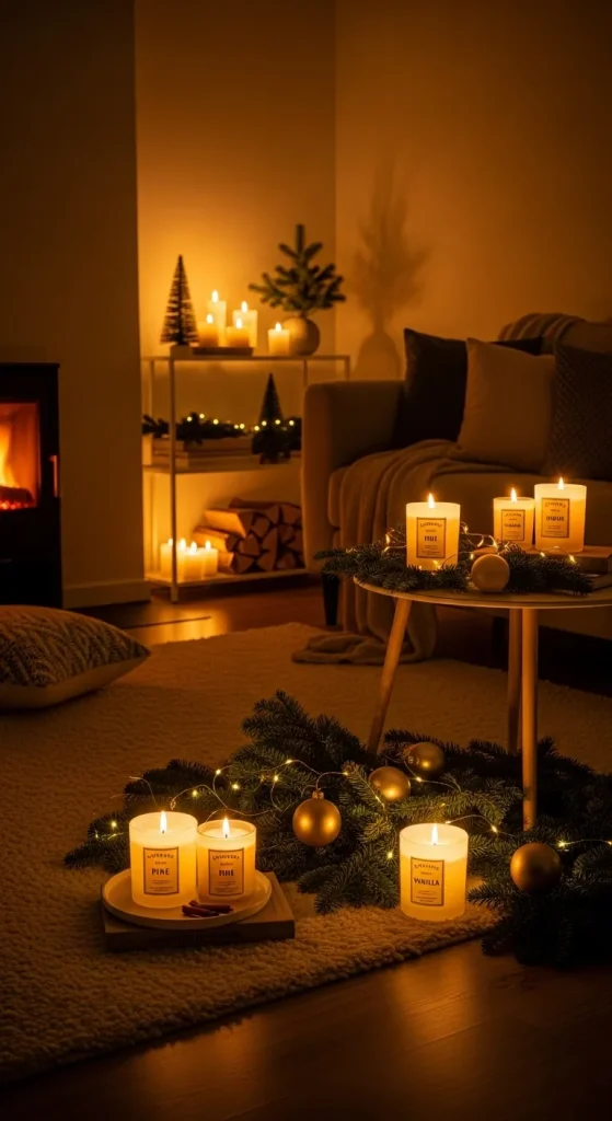 15 Easy & Stylish Christmas Decorations for Small Spaces 13 Use Christmas-Themed Candles
