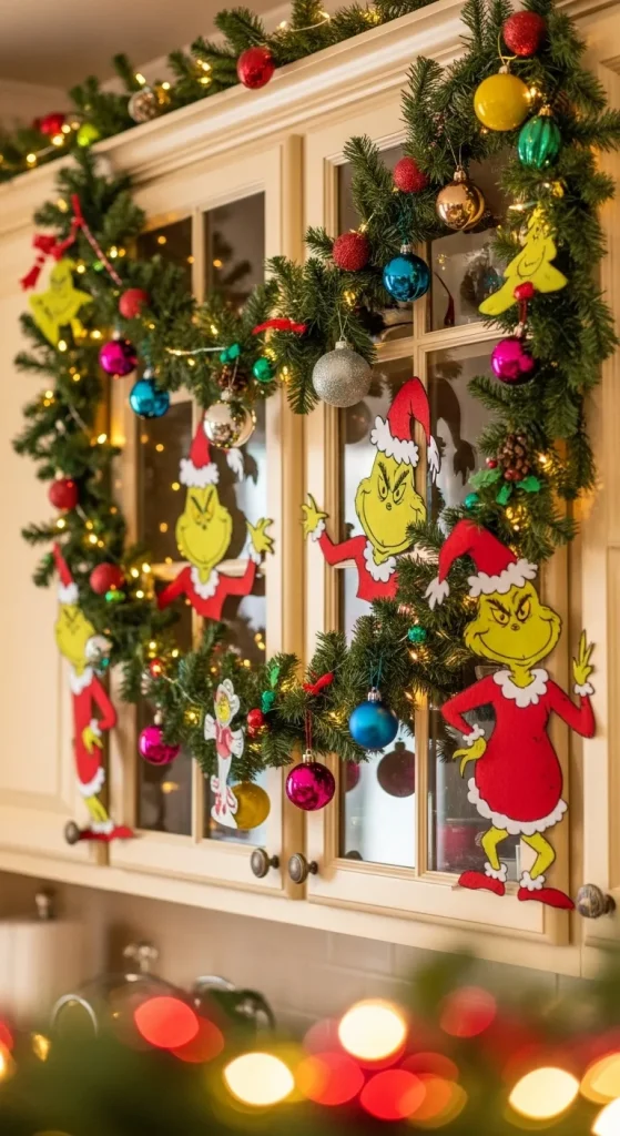 Whoville Inspired Cabinet Decor