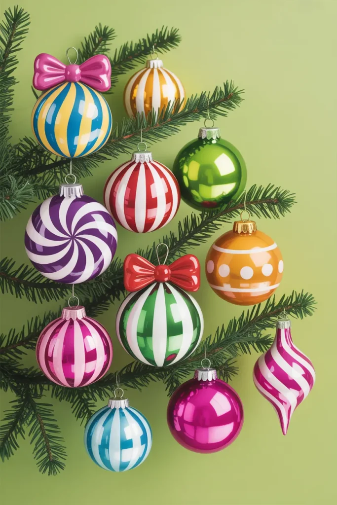 Whoville-Inspired Ornament Cluster