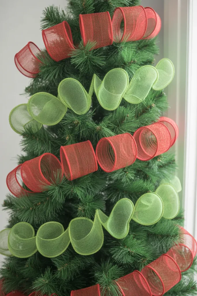 Whoville-Style Ribbon & Mesh Garland