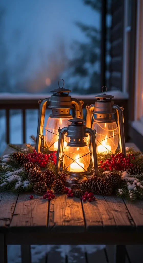 Winter Woodland Lanterns – Rustic Charm