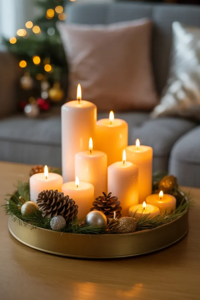 Add a Mix of Candles for Warm Glow