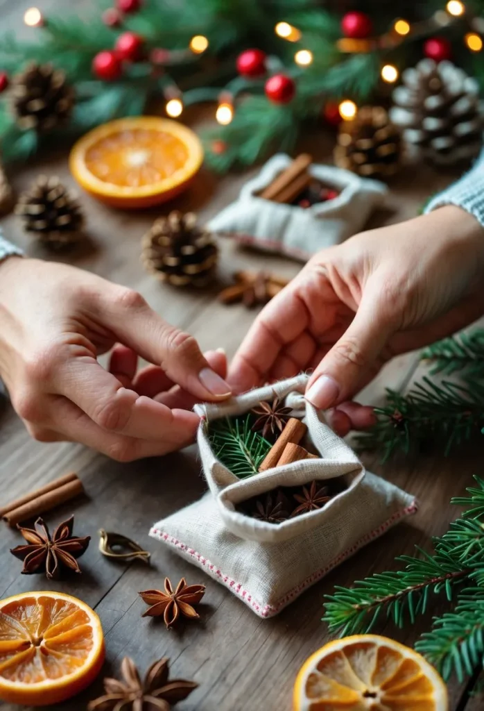 DIY Holiday Scented Sachets